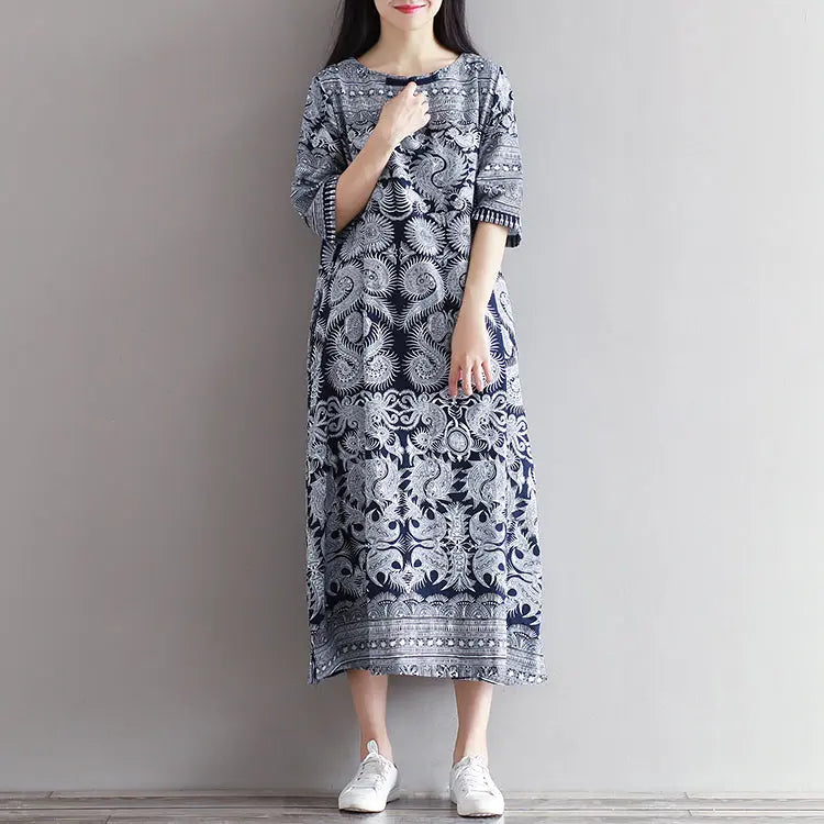 Japanese Pattern Dress 'Yuriko'