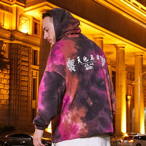 Japanese Pattern Hoodie 'Rainbow'