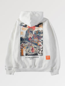 Japanese Pattern Hoodie 'Wahei'