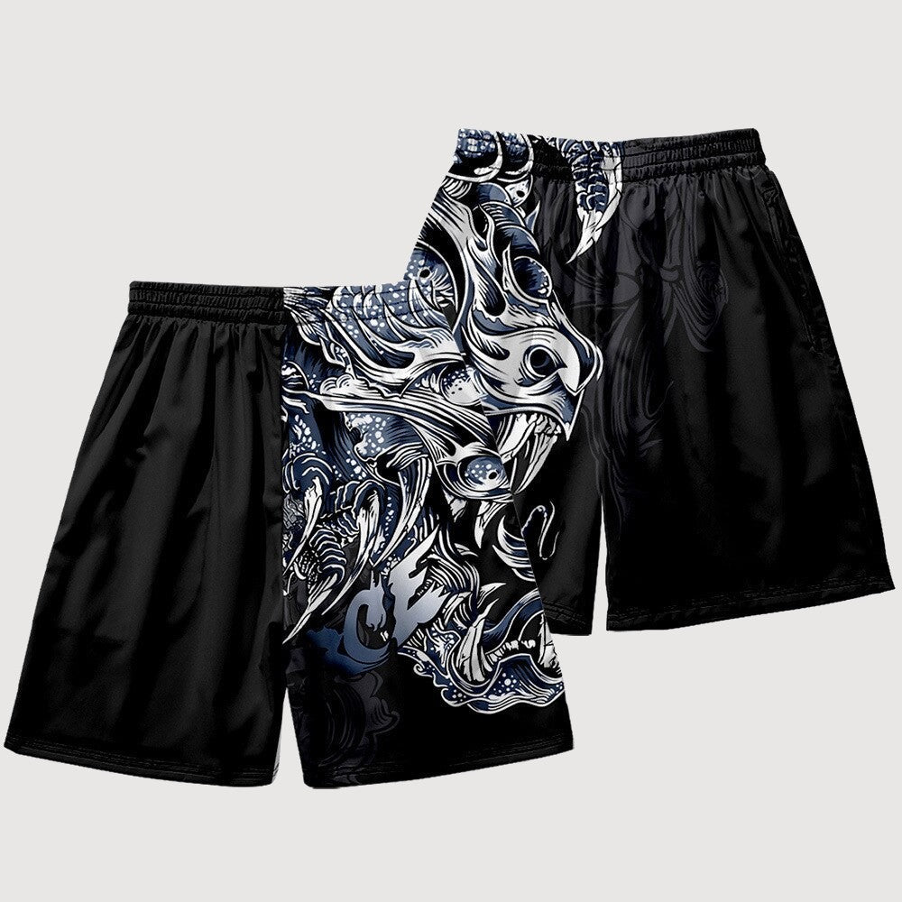 Japanese Pattern Shorts 'Sasori-Za'