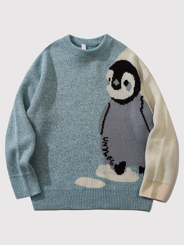 Japan Mood Japanese Penguin Sweater Pengin XL