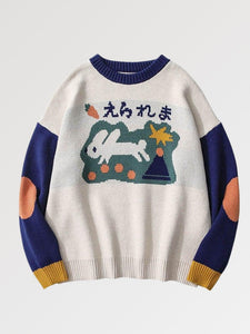 Japanese Rabbit Design Sweater 'Saitama'
