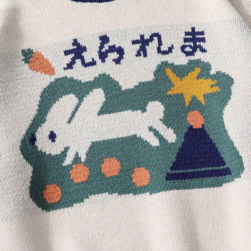 Japanese Rabbit Design Sweater 'Saitama'