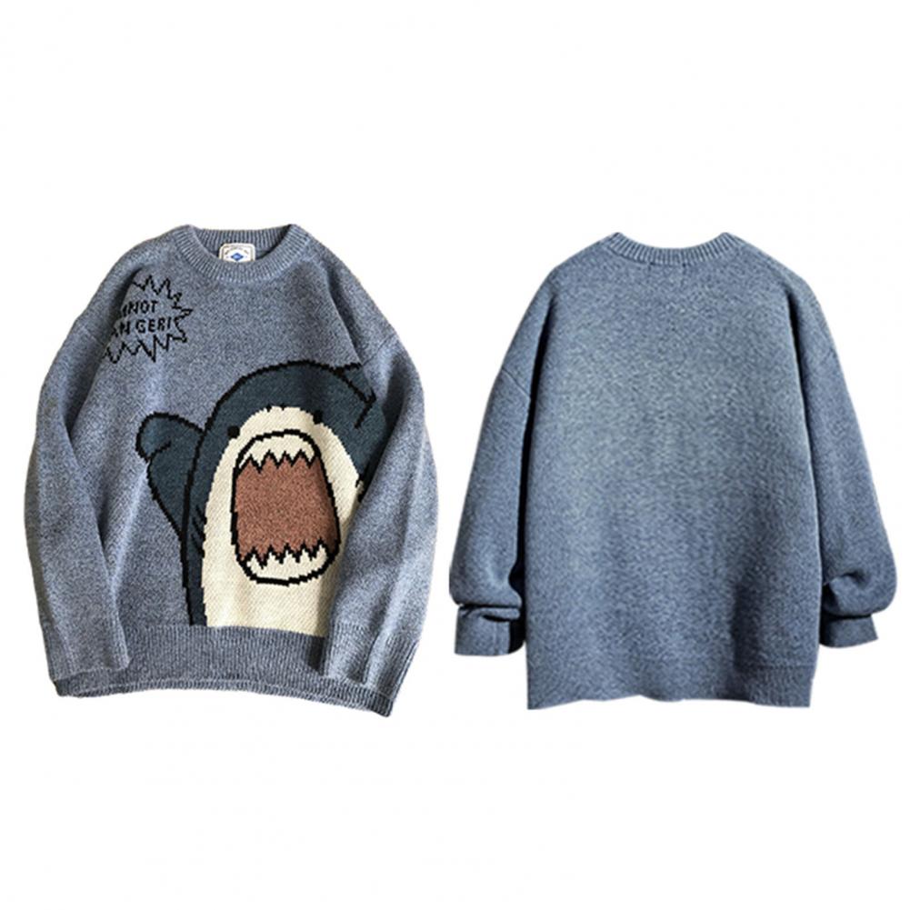 Japanese Shark Cartoon Sweater 'Same'