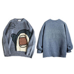 Load image into Gallery viewer, Japanese Shark Cartoon Sweater &#39;Same&#39;
