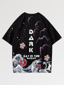 Japanese Shirt 'Bat in the Ocean'