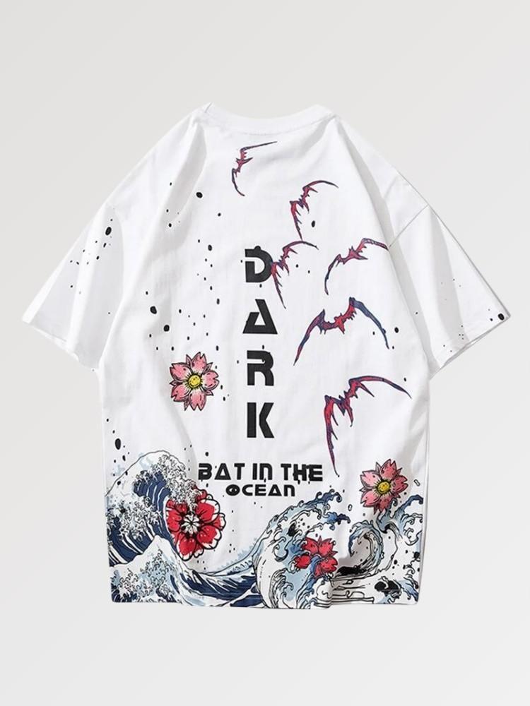 Japanese Shirt 'Bat in the Ocean'