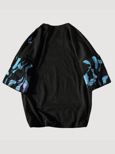 Japanese Shirt Butterfly Pattern 'Boom Time'