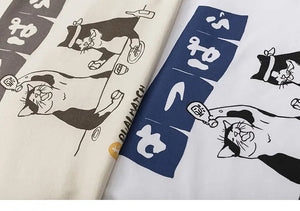 Japanese Shirt Cat Pattern 'Tokudai'