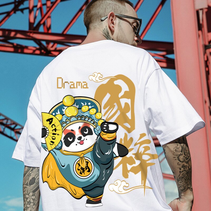 Japanese Shirt Panda 'Drama'