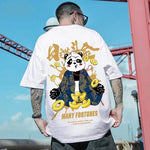 Load image into Gallery viewer, Japanese Shirt with Panda Pattern &#39;Many Fortunes&#39;
