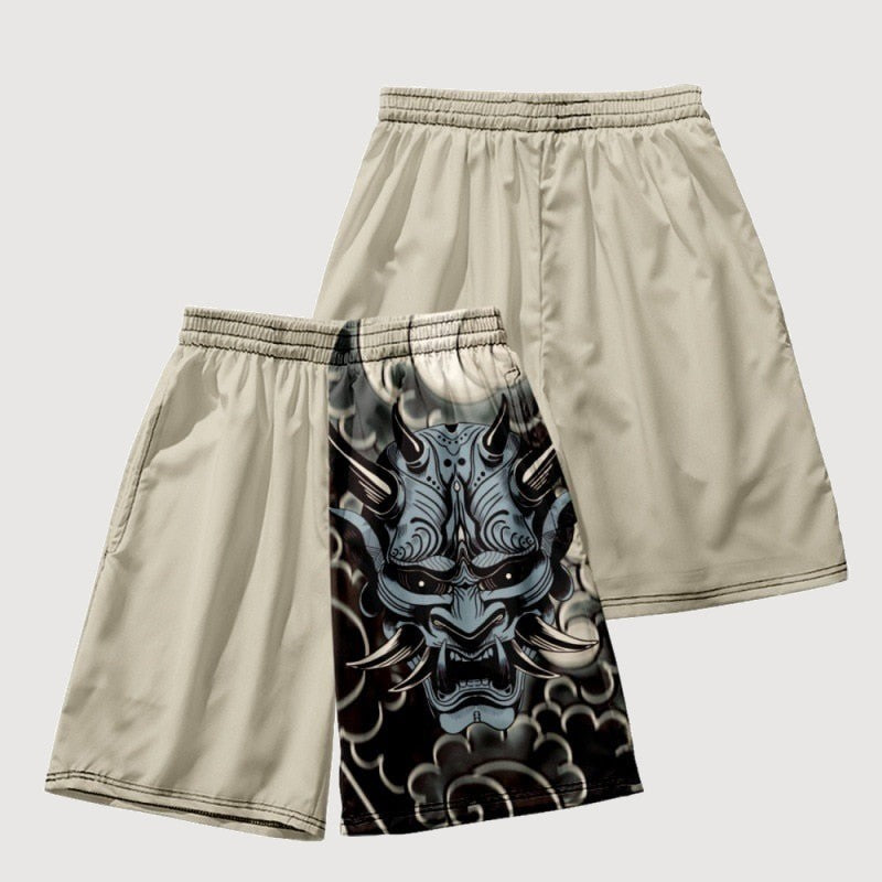 Japanese Shorts Blue Demon Design 'Osaka'