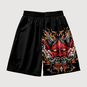 Japanese Shorts Demon Pattern 'Hannya'