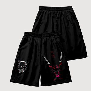 Japanese Shorts Katana Design 'Akuma'