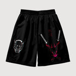 Load image into Gallery viewer, Japanese Shorts Katana Design &#39;Akuma&#39;
