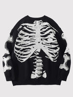 Load image into Gallery viewer, Japanese Skeleton Design Sweater &#39;Shi&#39;
