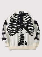 Load image into Gallery viewer, Japanese Skeleton Design Sweater &#39;Shi&#39;
