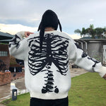 Load image into Gallery viewer, Japanese Skeleton Design Sweater &#39;Shi&#39;
