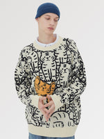 Load image into Gallery viewer, Japanese Streetwear Cat Sweater &#39;Harajuku&#39;
