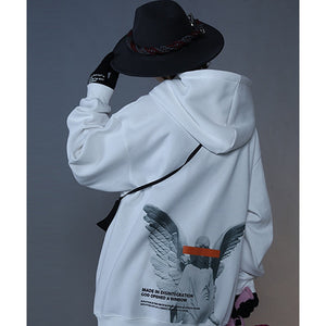 Japanese Streetwear Hoodie Angel Design 'Dozo'