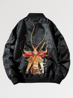 Load image into Gallery viewer, Japanese Style Bomber Jacket &#39;Samurai&#39;
