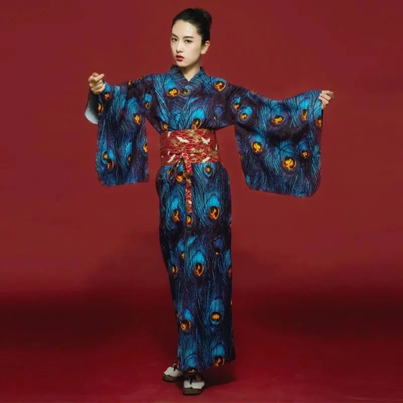 Japanese Style Kimono for Women 'Tarumae' My Japan Clothes Japanese Style Kimono for Women 'Tarumae' My Japan Clothes