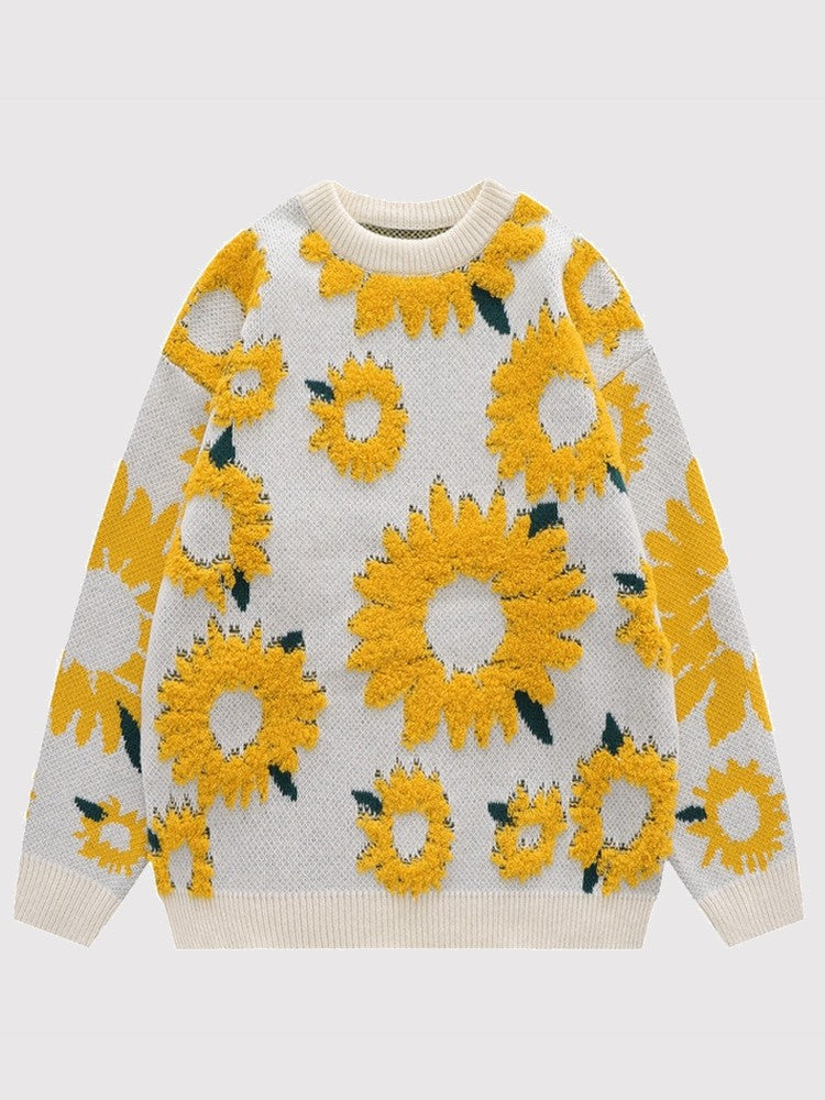 Japanese Sunflower Sweater 'Himawari'