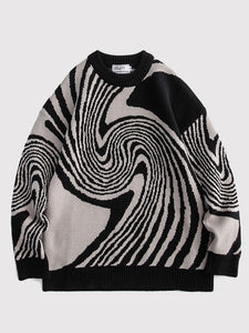 Japanese Sweater Spiral Design 'Kabukicho'