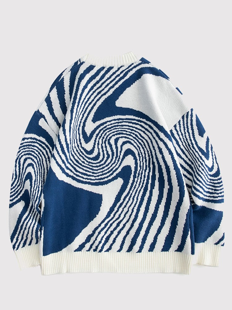 Japanese Sweater Spiral Design 'Kabukicho'