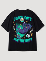 Load image into Gallery viewer, Japanese T-shirt &#39;Black Cats&#39;
