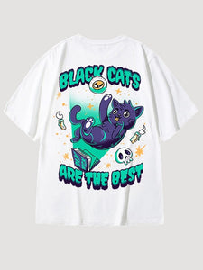 Japanese T-shirt 'Black Cats'