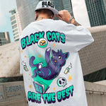 Load image into Gallery viewer, Japanese T-shirt &#39;Black Cats&#39;
