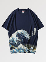 Load image into Gallery viewer, Japanese T-shirt &#39;Kanagawa Wave&#39;
