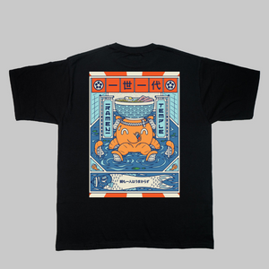 Japanese T-Shirt Koi Carp and Ramen