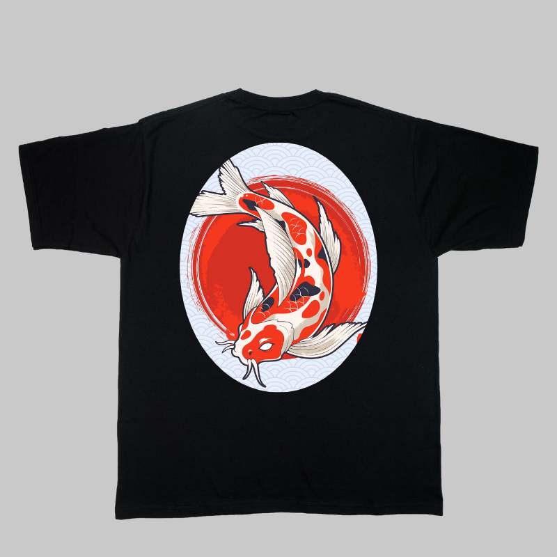 Japanese T-Shirt Koi Carp Design