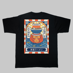 Japanese T-Shirt Monkey Ramen