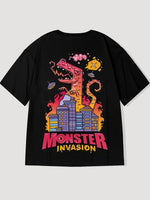 Load image into Gallery viewer, Japanese T-shirt Monster Invasion &#39;Akuma&#39;
