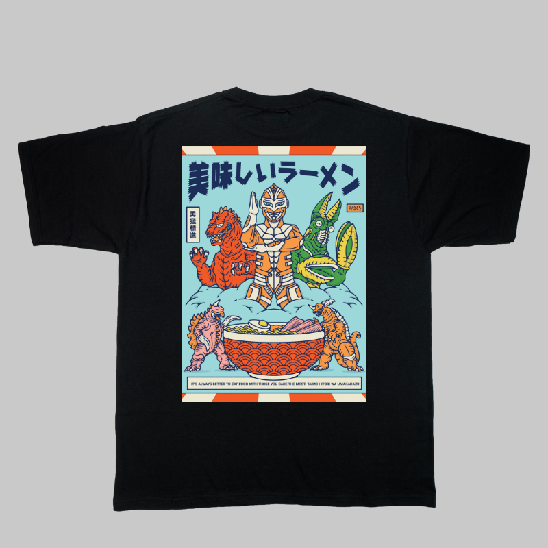 Japanese T-Shirt Ramen Monster