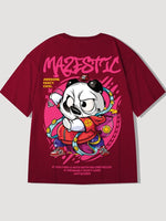 Load image into Gallery viewer, Japanese T-shirt with Pattern &#39;Ai Panda&#39;
