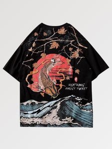 Japanese Traditional Shirt Koi Carp of Kanagawa 'Shimasu'