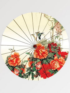 Japanese Traditional Umbrella 'Roses Bouquet'