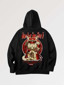 Japanese Warrior Cat Hoodie 'Gifu'