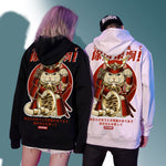 Load image into Gallery viewer, Japanese Warrior Cat Hoodie &#39;Gifu&#39;
