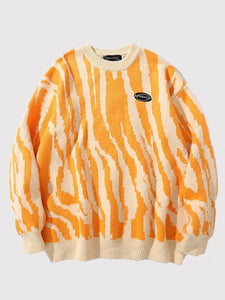 Japanese Wave Pattern Sweater 'Ikebukuro'