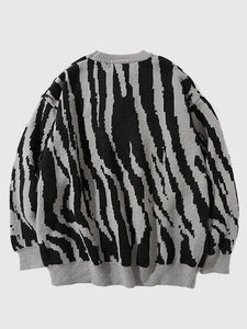 Japanese Wave Pattern Sweater 'Ikebukuro'