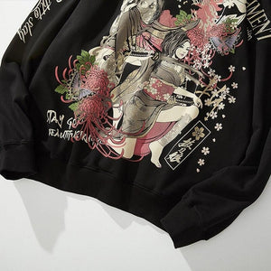 Japanese Woman Pattern Hoodie 'Josei'