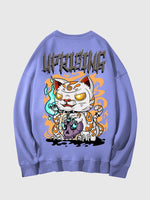 Load image into Gallery viewer, Japanese Zombie Cat Hoodie &#39;Kanagawa&#39;
