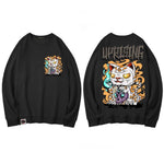 Load image into Gallery viewer, Japanese Zombie Cat Hoodie &#39;Kanagawa&#39;
