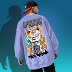 Load image into Gallery viewer, Japanese Zombie Cat Hoodie &#39;Kanagawa&#39;
