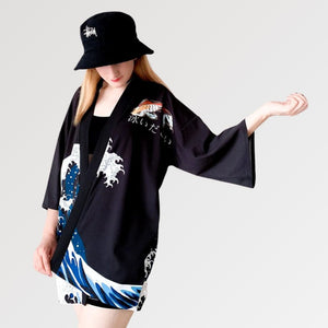 Kanagawa Pattern Kimono Jacket 'Anpanman'